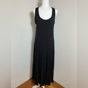 NEW Gap‎ Tank Dress Sz M Black Maxi Beach Casual